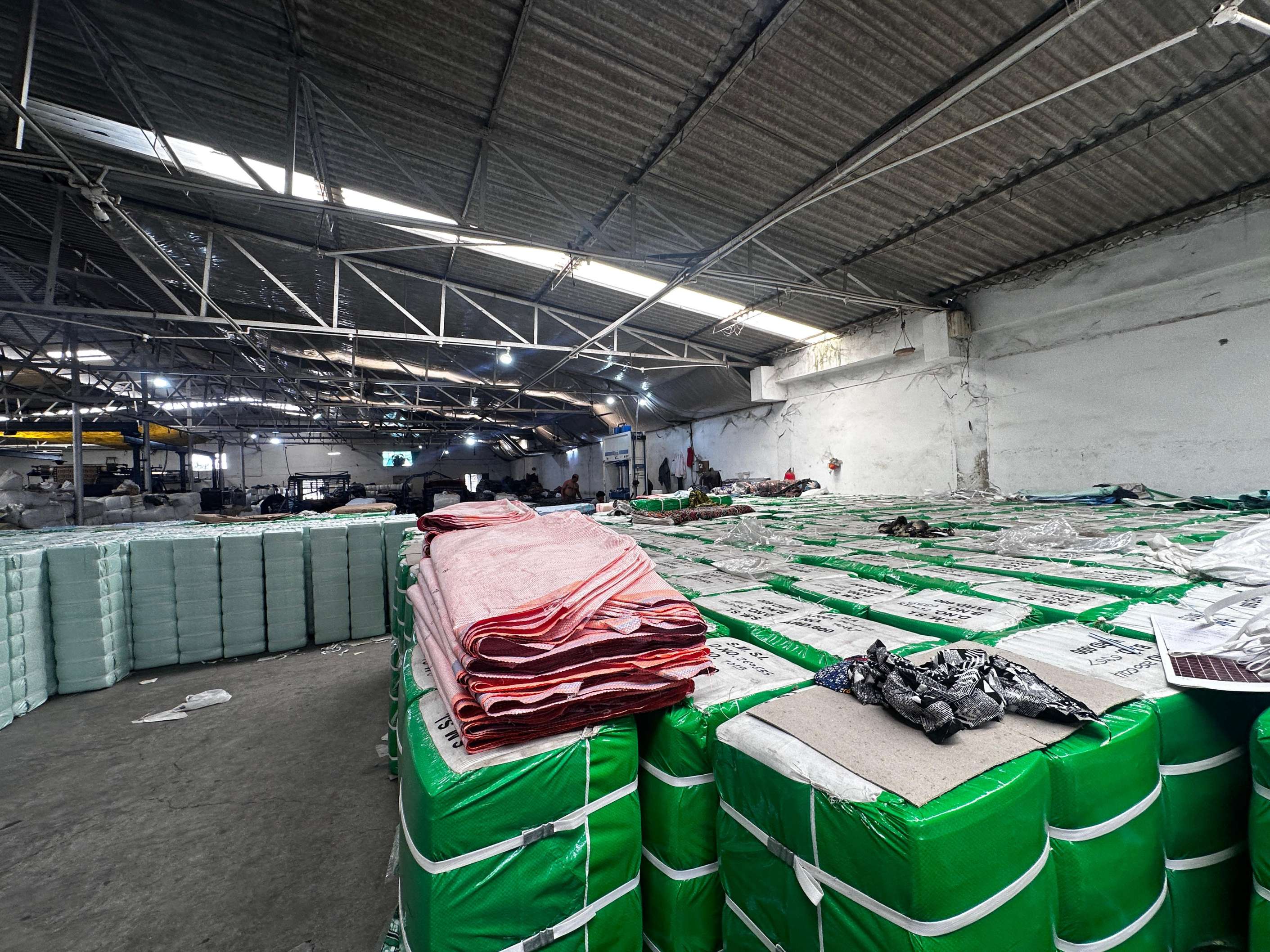 Bulk Bales Prepared for Shipping